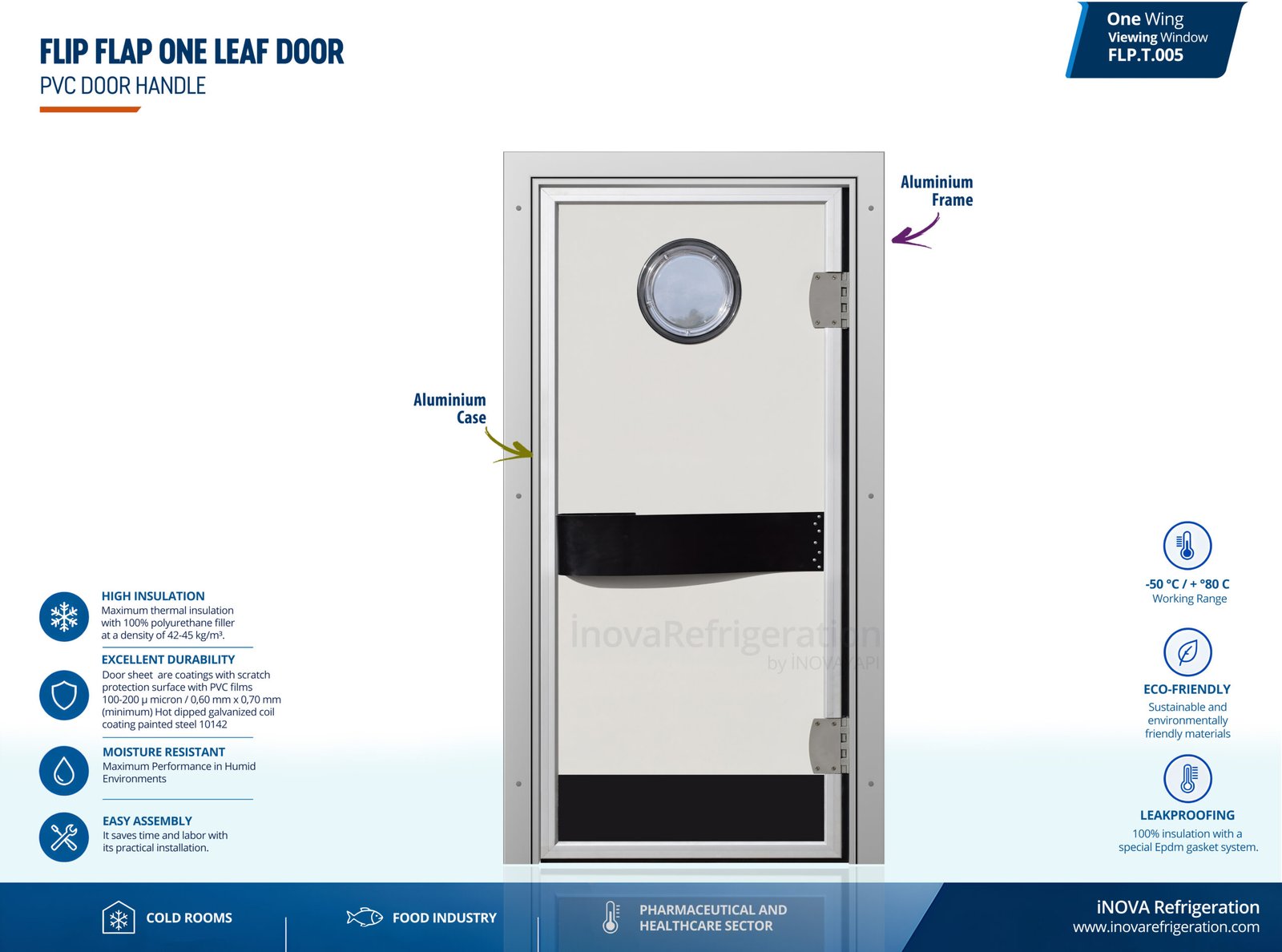 Home industrial cold room door