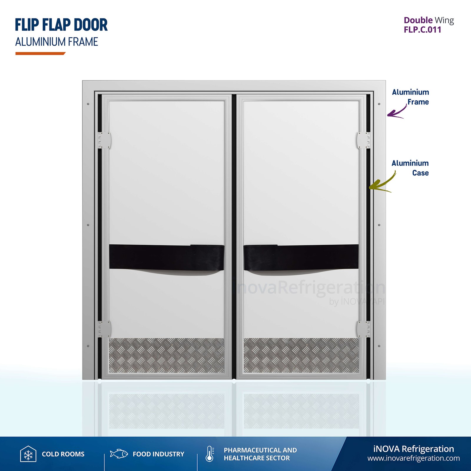 Cold Room Door aluminium flip flap door