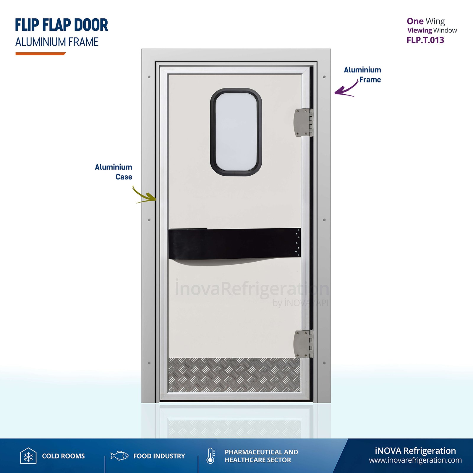 Cold Room Door flip flap door swing