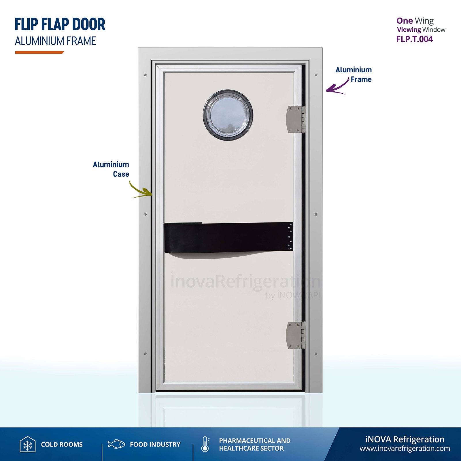 Cold Room Door flip flap doors window