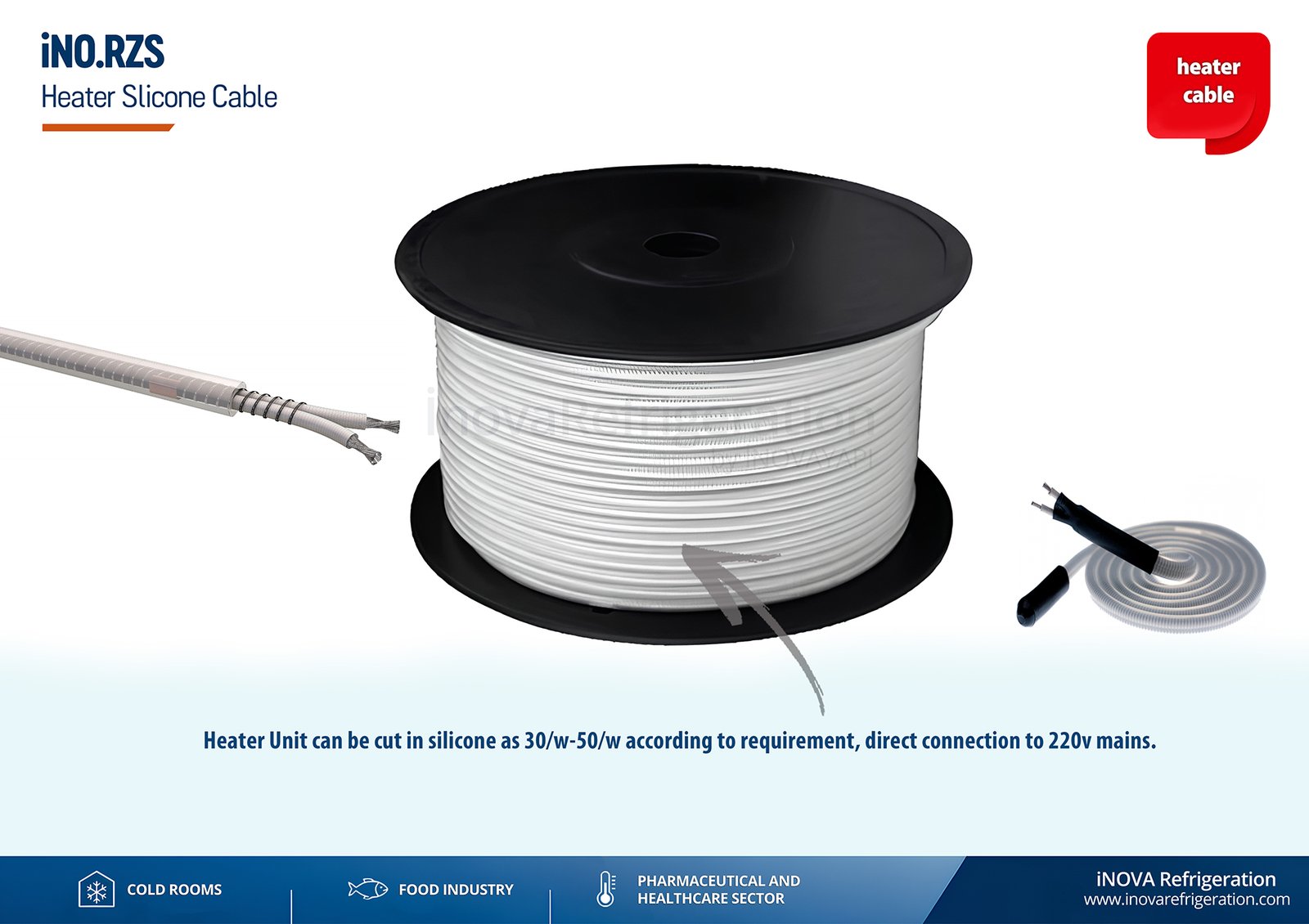 cold room heater cables
