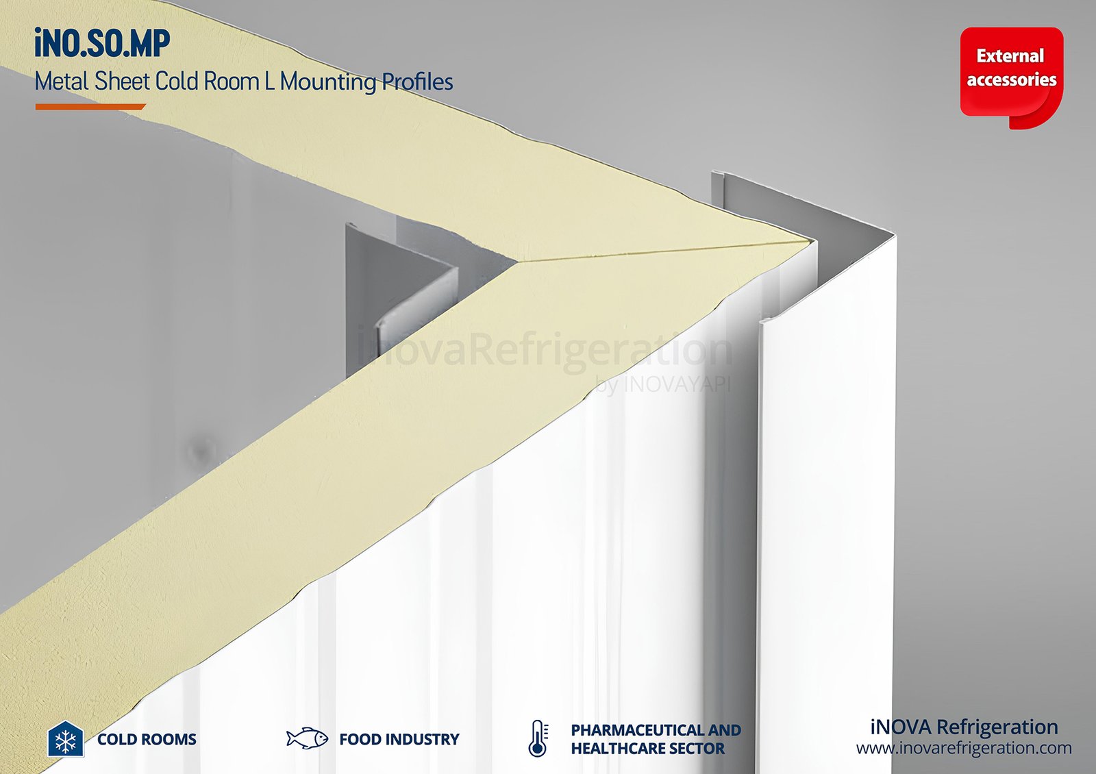 metal sheet cold room mounting profiles l