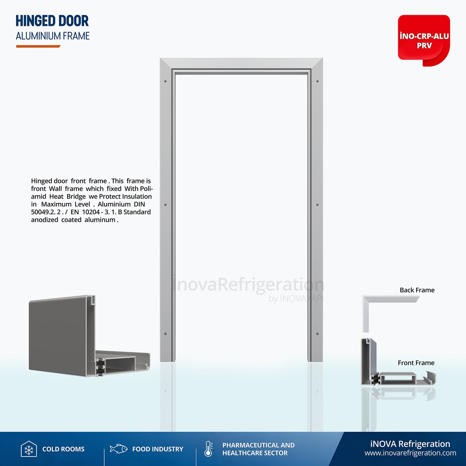 door frame pvc / cold room door frame accessories