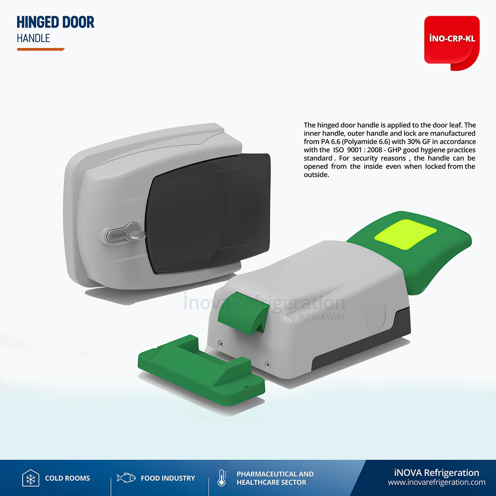 door handle lock / cold room door accessories